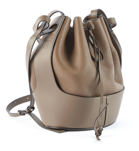 Loewe Ballon Leather Shoulder Bag Brown